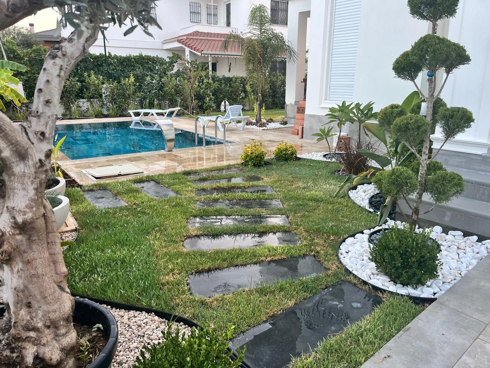 Utku Peyzaj villa bahçe uygulaması